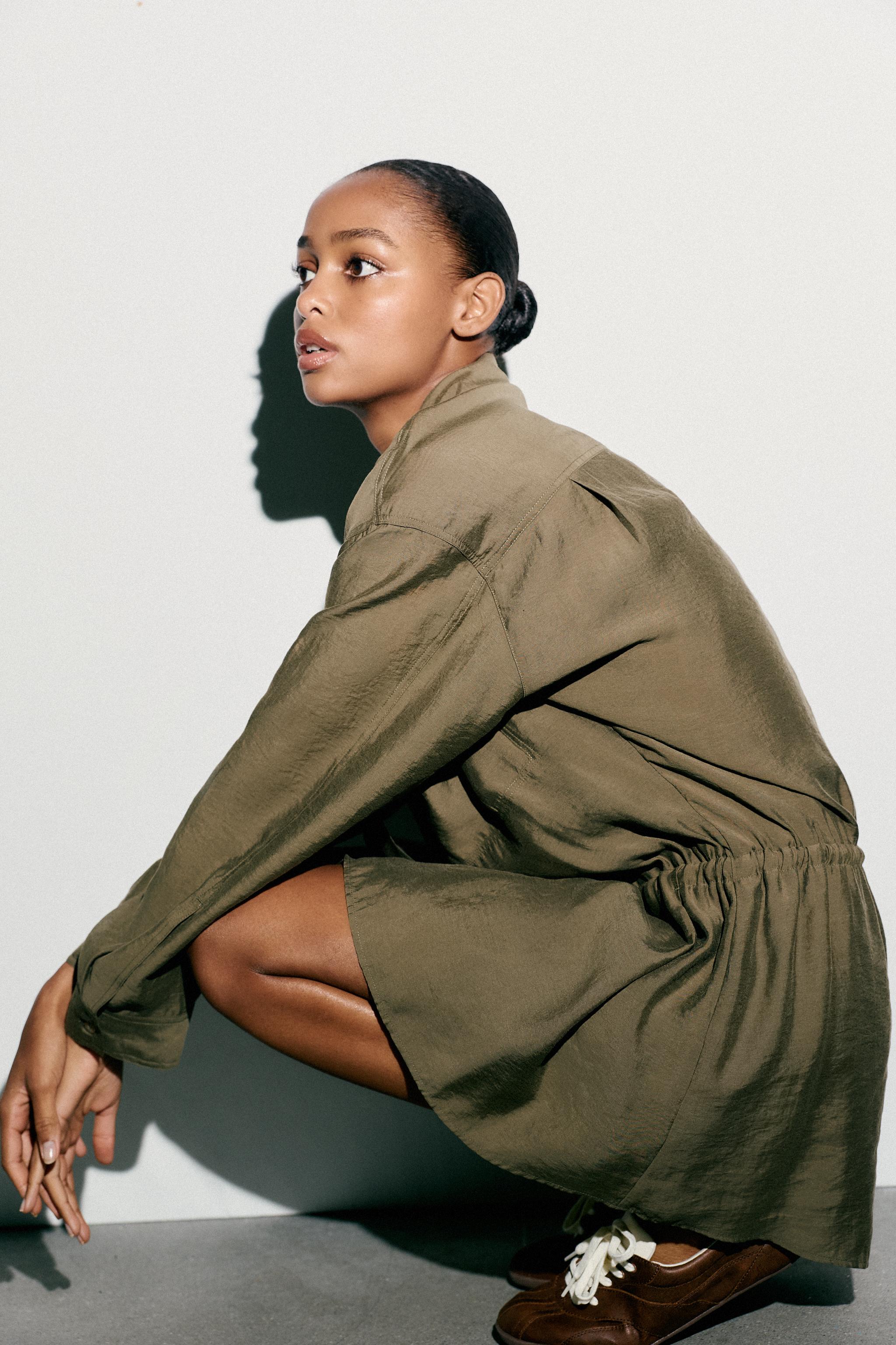 FLUID SHORT SHIRT DRESS